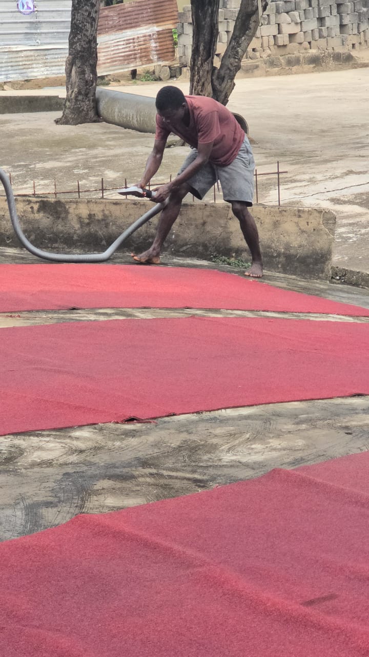 Recent carpet-cleaning service by Zeal Laundry